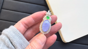 ろうかん&ラベンダー翡翠ペアルース