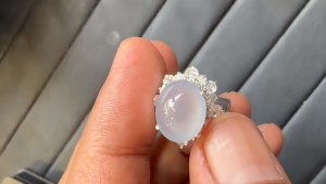 アイスラベンダー翡翠ルース