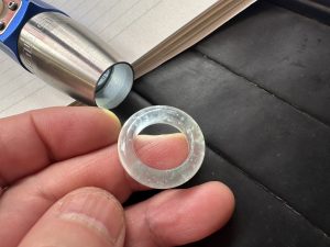 高級くりぬき氷翡翠リング　至高