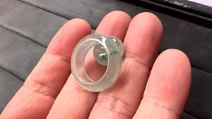 くりぬき氷翡翠リング&ペンダント