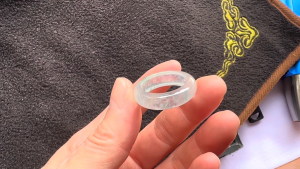 高級くりぬき氷翡翠リング　泉のニンフ
