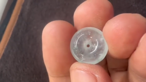 氷翡翠カービング　雪の華