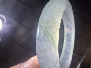 高級氷翡翠バングル　威風堂々