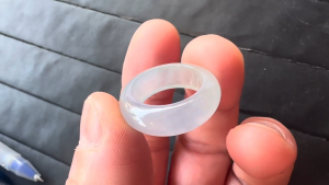 くりぬき氷翡翠リング　みずかがみ