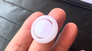 くりぬきラベンダー翡翠リング＆中石