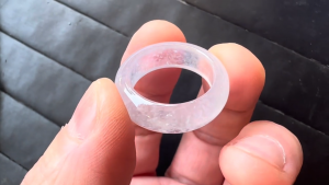 くりぬき氷翡翠リング