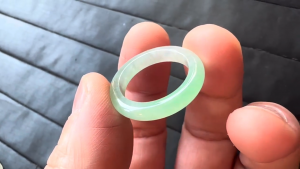 くりぬき氷翡翠リング　ハルノヒ