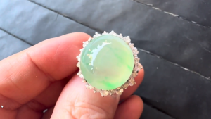 氷翡翠ルース　浮雲