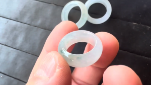 くりぬき氷翡翠リング３セット販売