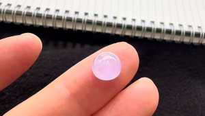 アイスラベンダー翡翠ルース　さくら藤