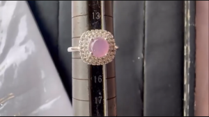 アイスラベンダー翡翠ルース　ピンクエッティ