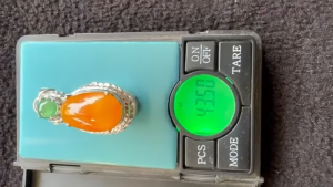 ろうかん＆橙翡翠ペアルース　ナイルの風