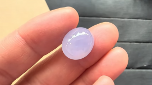 アイスラベンダー翡翠ルース　藤誉